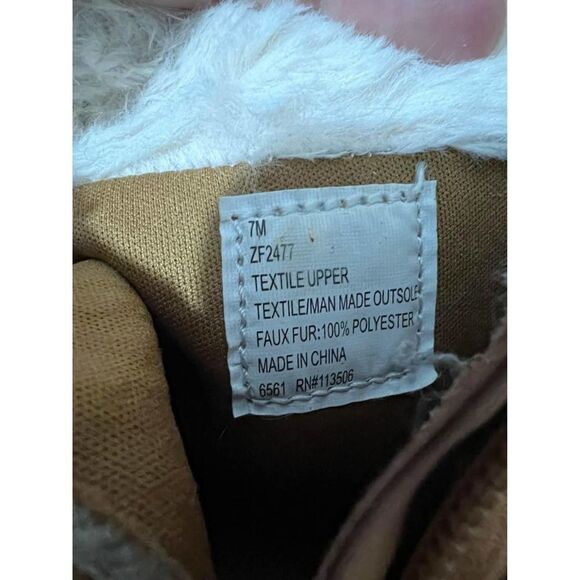 Khombu Kids Boots Size 7M Beige - Picture 7 of 8